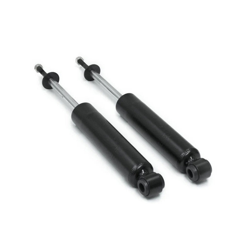 MaxTrac 1200SL-1 gas-charged twin-tube front shock absorber showing stem-to-loop mounting and included hardware pack.