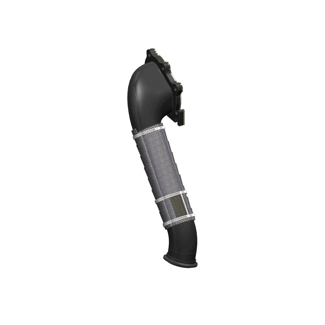 MBRP 3-inch black coated turbo downpipe for 6.6L Duramax diesel engines