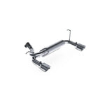 MBRP Armor Lite Series aluminized steel dual-exit axle-back exhaust system with stainless tips for Jeep Wrangler JK.