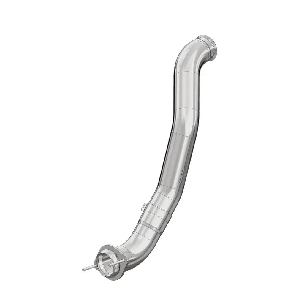 MBRP 4-inch T409 stainless steel mandrel-bent turbo down-pipe for Ford 6.4L Powerstroke