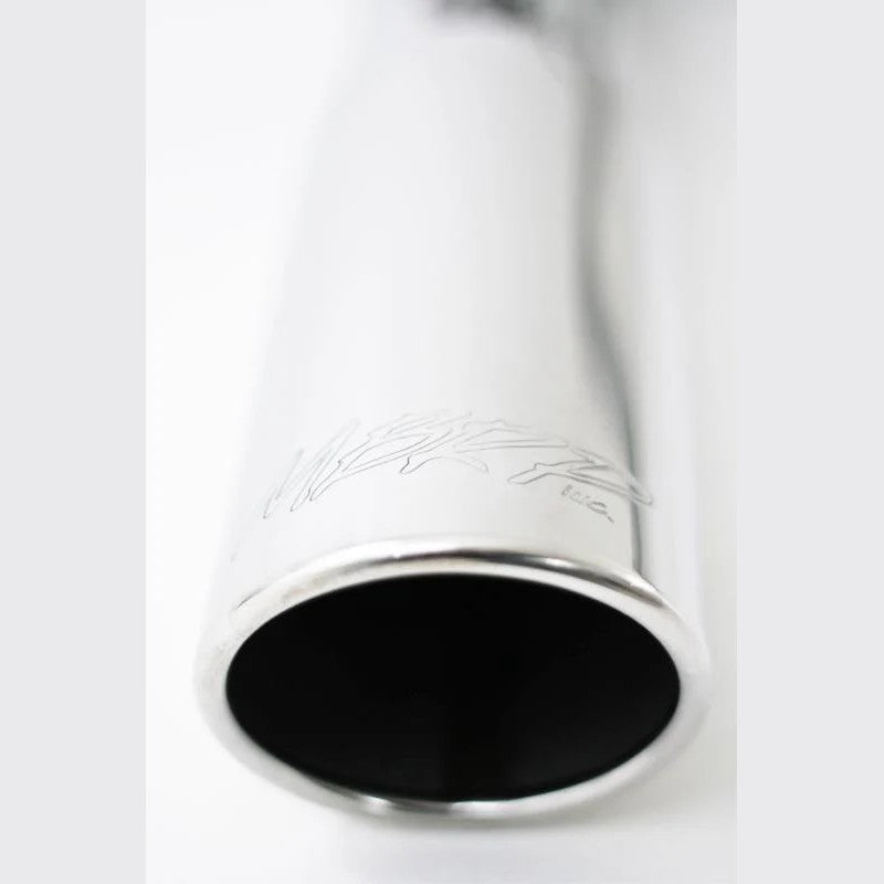 MBRP Armor Lite 3.5-inch aluminized steel cat-back exhaust system with polished tips for 2011-2013 Silverado and Sierra.