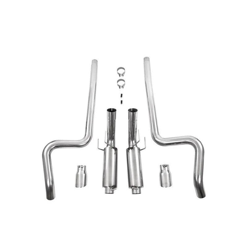 MBRP Armor Plus Series 3-inch T409 stainless steel cat-back exhaust system for 2011-2014 Ford Mustang.