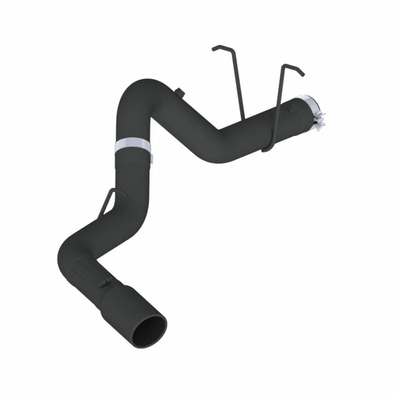 MBRP ARMOR BLK 4-inch filter-back exhaust system with black powder coated tailpipe and tip for HD pickup trucks