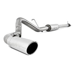 MBRP Armor Lite aluminized steel single side exit cat-back exhaust system with stainless steel tip.