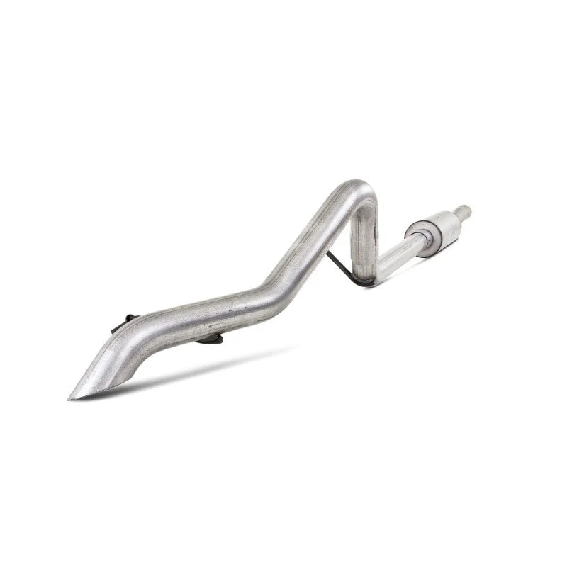 MBRP Armor Lite Series single rear exit cat-back exhaust system for 2012-2018 Jeep Wrangler 3.6L.