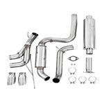 MBRP Armor Lite 3-inch aluminized steel cat-back exhaust with dual center outlet tips for 2013-2018 Ford Focus ST.