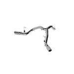 MBRP Armor Lite 4-inch aluminized steel filter-back dual exhaust system for Ram 2500/3500 6.7L Cummins.