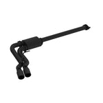MBRP ARMOR BLK 3-inch cat-back exhaust system with dual pre-axle black tips for 2015-2020 Ford F-150.
