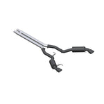 MBRP ARMOR BLK 3-inch Race Version cat-back exhaust with dual 4.5-inch black tips for 2015-2017 Mustang GT