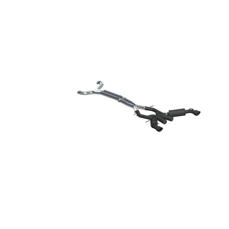 MBRP ARMOR BLK 3-inch dual cat-back exhaust system with 4.5-inch black tips for 2016-2024 Chevrolet Camaro.