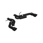 MBRP ARMOR BLK Series dual rear exit axle-back exhaust with 4.5-inch black tips for 2016-2024 Chevrolet Camaro.