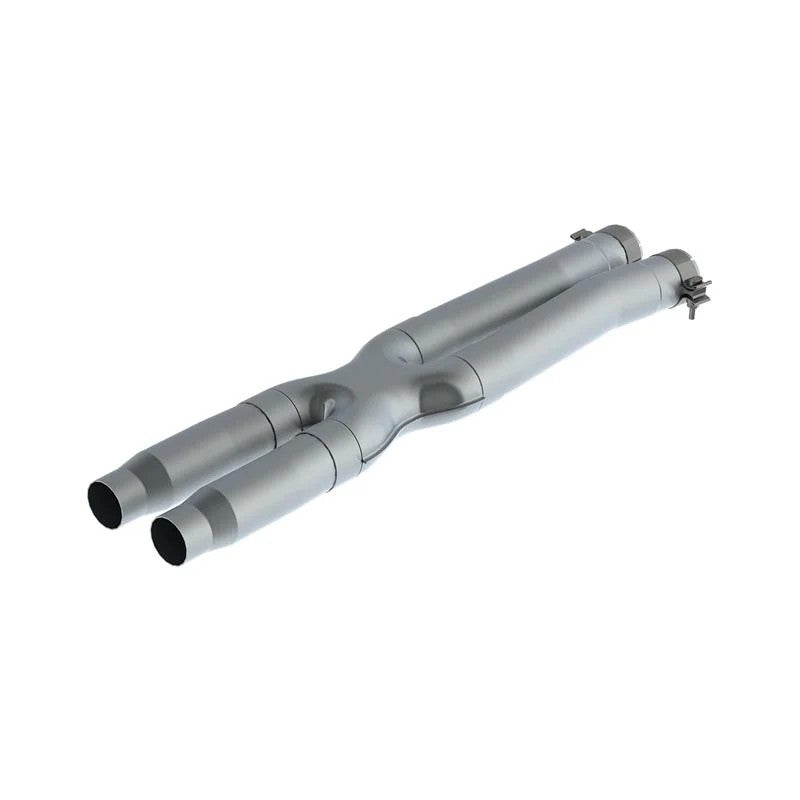 MBRP Armor Plus Series 3-inch T409 stainless steel resonator delete X-pipe for 2015-2020 Mustang Shelby GT350 and GT500.
