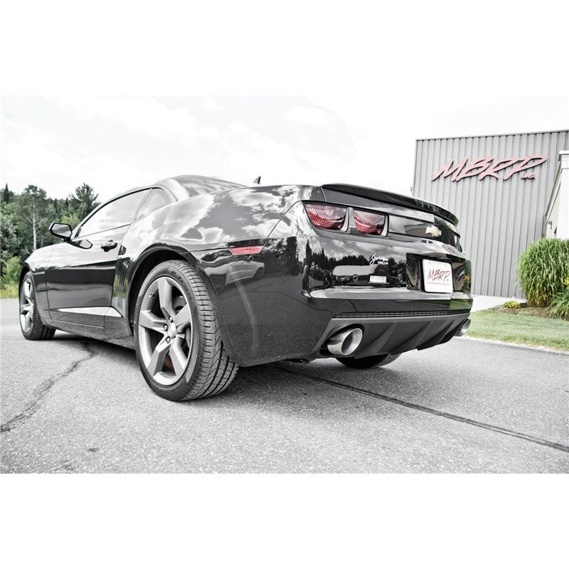 MBRP Armor Pro Series 3-inch T304 stainless steel axle-back muffler delete with dual tips for 2010-2015 Camaro V6.