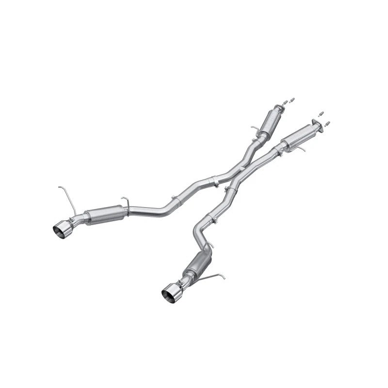 MBRP Armor Lite 3-inch aluminized catback exhaust with dual rear exit T304 tips for 6.4L Jeep Grand Cherokee SRT.