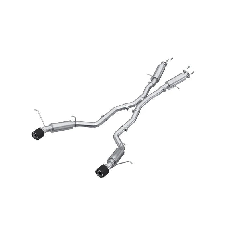 MBRP 3-inch T304 stainless steel catback exhaust system with dual rear exit carbon fiber tips