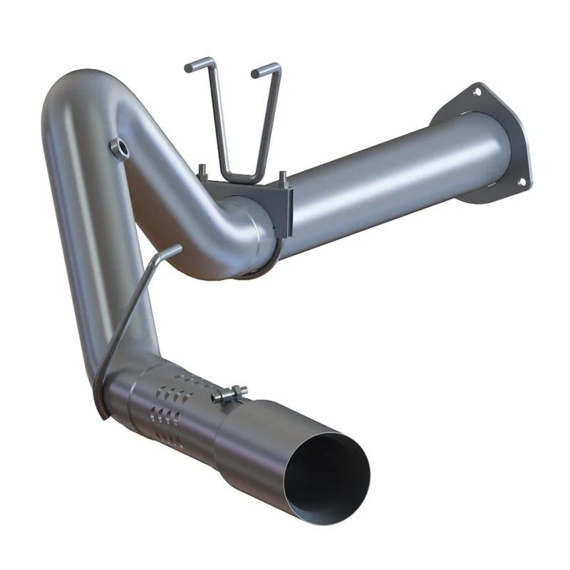 MBRP Armor Plus 4-inch T409 stainless steel single side exit exhaust system for Ford Super Duty with 5-inch polished tip