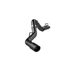 MBRP ARMOR BLK 4-inch aluminized steel cat-back exhaust system with 5-inch black powder-coated tip.