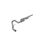 MBRP Armor Lite 3-inch aluminized steel cat-back exhaust system with mandrel-bent tubing and polished tip.