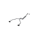 MBRP 3-inch T304 stainless steel cat-back exhaust system with quad carbon fiber tips for Tahoe and Yukon models