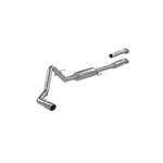 MBRP ARMOR LITE Series 3-inch aluminized steel single side exit catback exhaust system for 2021-2026 Ford F-150.
