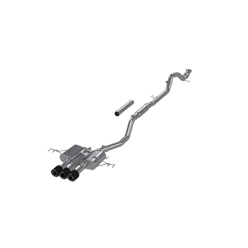 MBRP Armor Pro T304 stainless steel 3-inch catback exhaust with triple carbon fiber tips for Acura Integra Type S