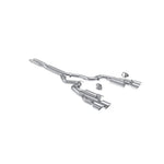 MBRP Armor Pro 3-inch T304 stainless steel cat-back exhaust with quad tips and valve delete for 2024-2026 Ford Mustang 5.0L