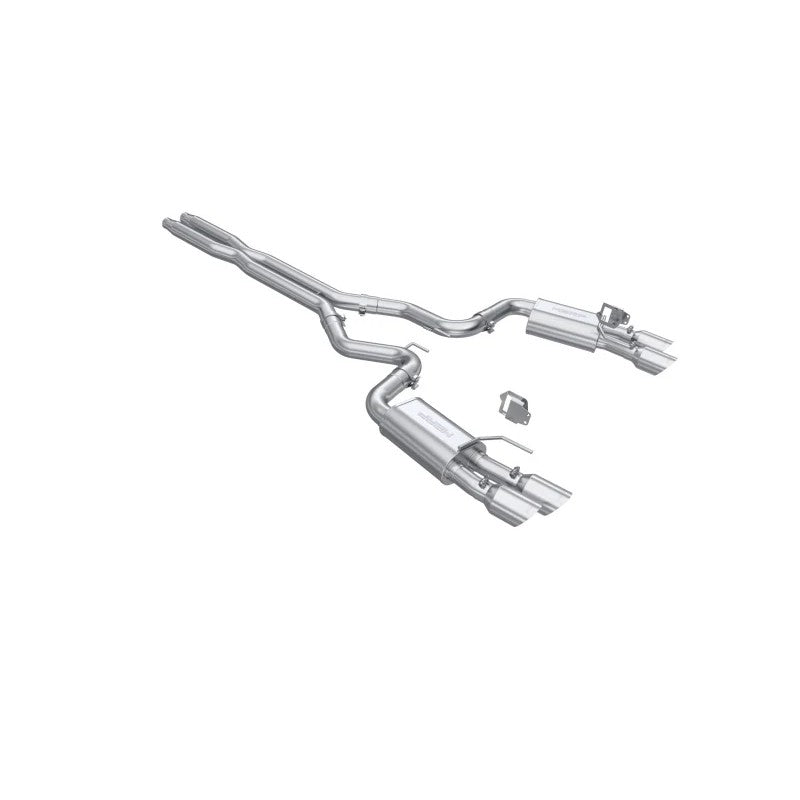 MBRP Armor Lite 3-inch aluminized steel catback exhaust with stainless tips for 2024-2026 Mustang GT