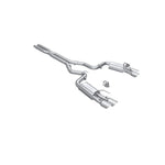 MBRP Armor Lite 3-inch aluminized steel catback exhaust with stainless tips for 2024-2026 Mustang GT