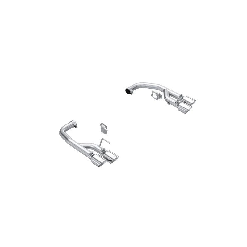 MBRP Armor Lite 2.5-inch aluminized steel axle-back exhaust with quad tips and valve brackets for 2024-2026 Mustang GT
