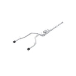 T304 stainless steel MBRP cat-back exhaust system with dual 5-inch carbon fiber tips for 2025-2026 Ram 1500