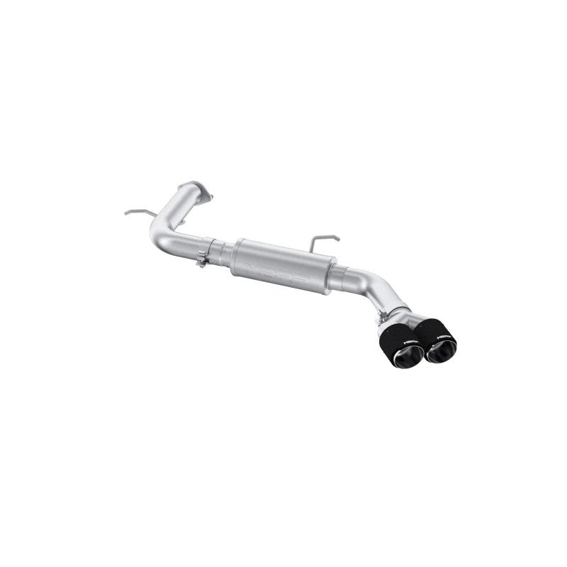 MBRP 3-inch T304 stainless steel axle-back exhaust with dual carbon fiber tips for 2021-2026 Hyundai Elantra N Line