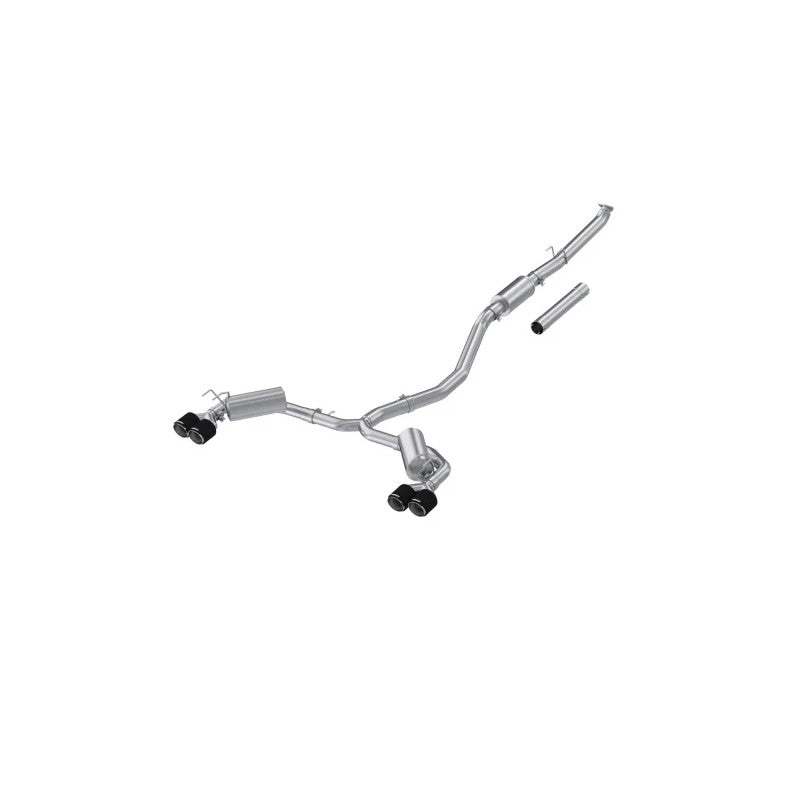 MBRP Armor Pro T304 stainless steel cat-back exhaust with dual carbon fiber tips for 2022-2024 Honda Civic Sport Touring.