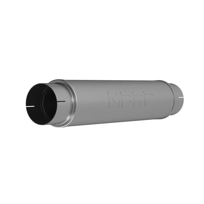MBRP T409 stainless steel universal diesel muffler with 5-inch inlet and 24-inch fully welded body