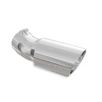 MBRP black T304 stainless steel exhaust tip with 5-inch inlet, 6-inch outlet, and 30-degree angled rolled end.