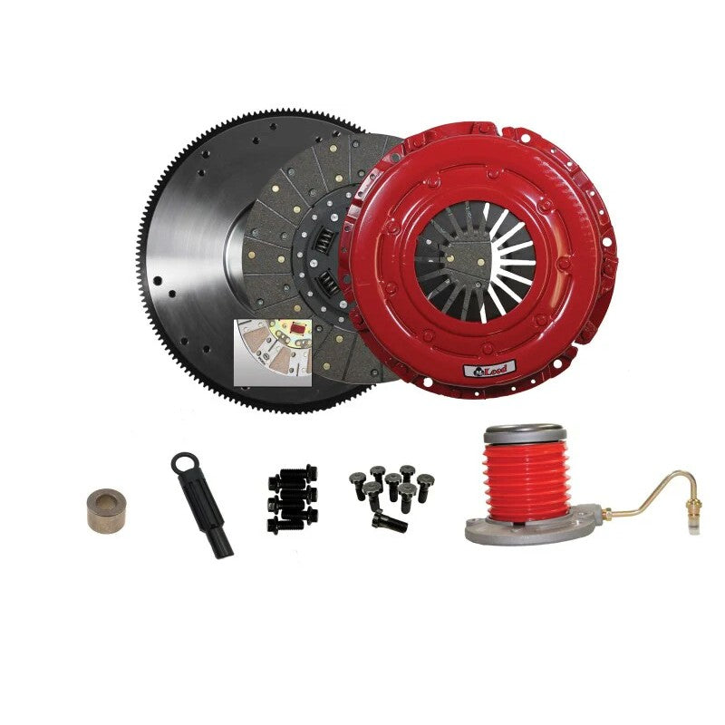 McLeod Super Street Pro 11-inch clutch kit and billet steel flywheel for 2015-2017 Ford Mustang GT 5.0L.