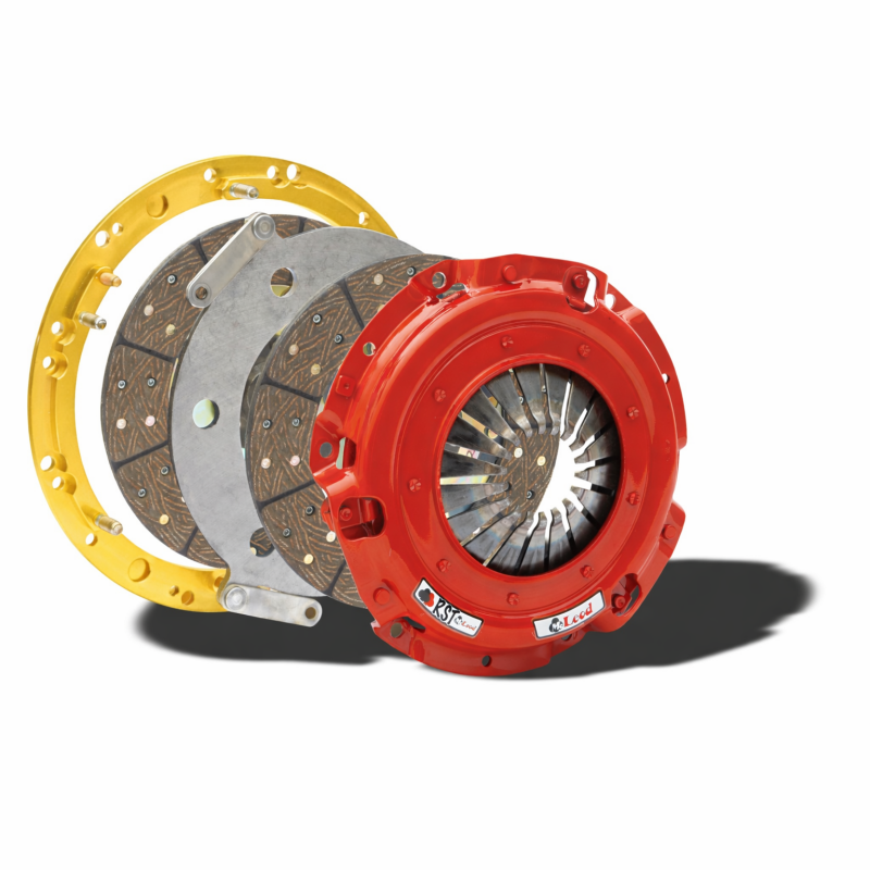 McLeod RST twin disc clutch assembly with organic friction plates and 1-1/16 inch 10 spline hub.