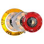 McLeod RXT HD twin disc clutch kit 6932-07HD with ceramic discs, 26-spline hub, and heavy-duty pressure plate.