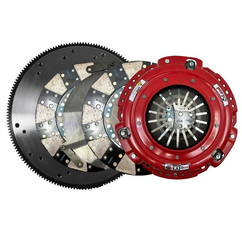 McLeod RXT Twin Power Pack clutch kit with ceramic discs and billet steel flywheel for 1996-2010 Ford Mustang