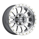 12-spoke Method MR304 Double Standard 18x9 wheel in a machined clear coat finish with simulated beadlock lip.