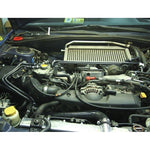 Black dual-layer silicone ancillary hose kit for 2002-2005 Subaru Impreza WRX