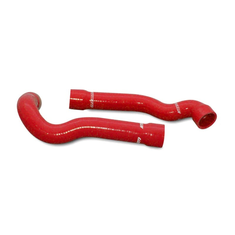 Mishimoto red silicone radiator hose kit for 1992-1999 BMW E36 323i, 325i, 328i, and M3.