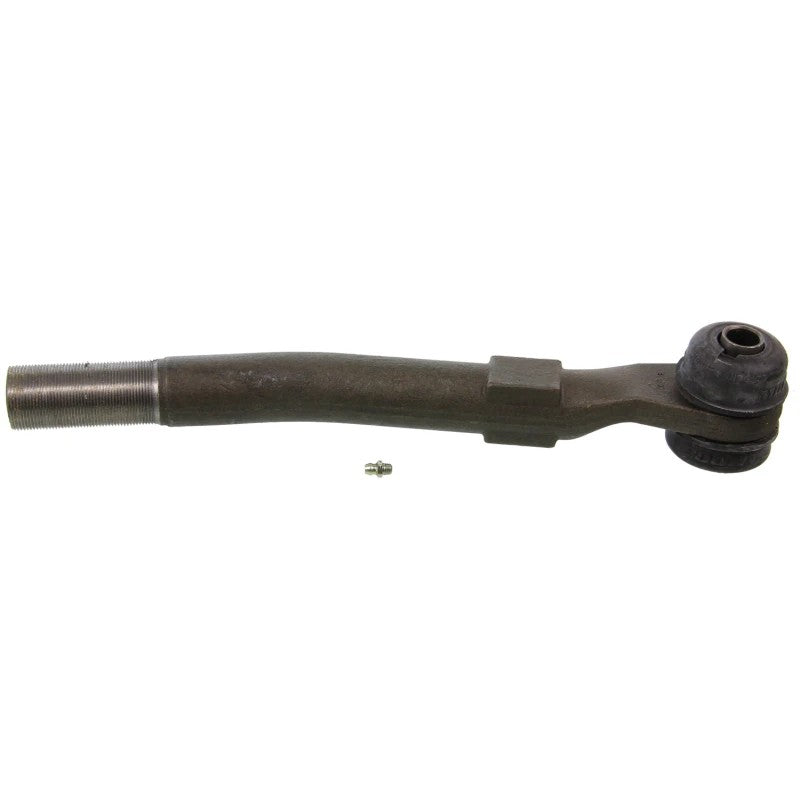 MOOG forged alloy steel front right outer tie rod end with wrench flats for 2005-2022 Ford Super Duty trucks.