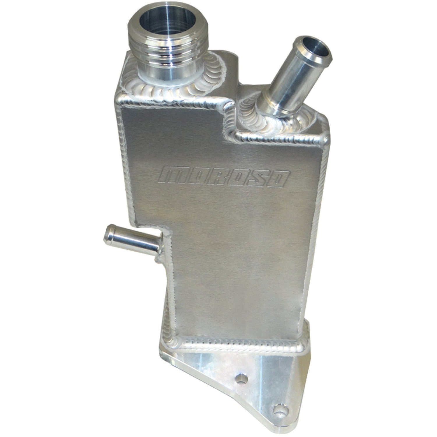Moroso 63777 power steering tank for 2006-2015 Mazda Miata with billet filler neck and cap.