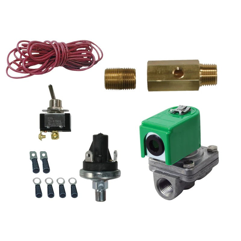 Moroso 12V electric solenoid valve for oil accumulators with 20-25 psi pressure rating