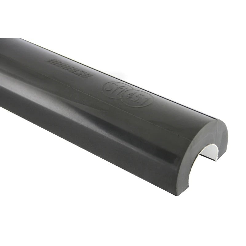 Black Moroso SFI 45.1 approved high-density foam roll bar padding for 1.5 to 1.75 inch diameter tubing.