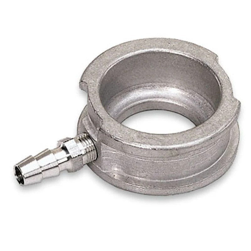 Moroso 63486 CNC-machined billet aluminum weld-on radiator filler neck with raw finish for custom fabrication