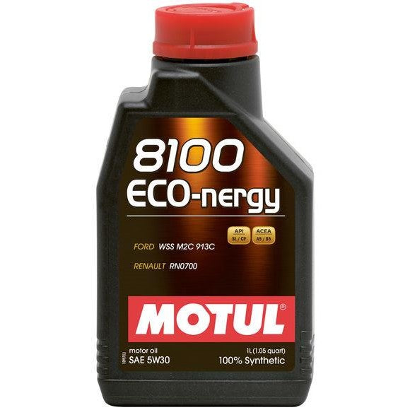 5-liter jug of Motul 8100 ECO-NERGY 5W30 100% synthetic engine oil