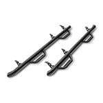 N-Fab textured black wheel-to-wheel nerf steps with patented hoop steps for 2010-2024 Toyota 4Runner.