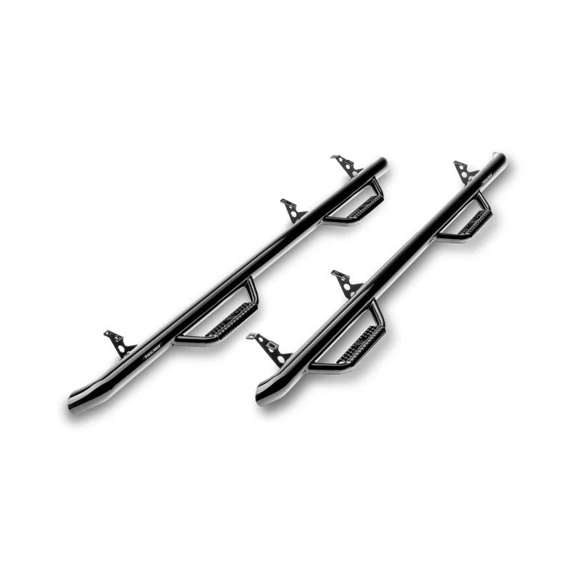 N-Fab Nerf Step 2019 Dodge Ram 1500 Crew Cab 5.7ft Bed - Gloss Black - Cab Length - 3in