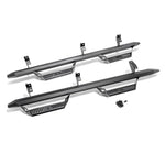 N-Fab Predator Pro textured black aluminum side steps with drop-down hoops for 2019-2025 Ram 2500/3500 Crew Cab